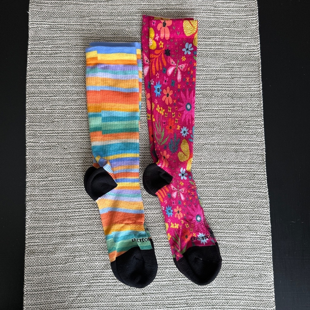 2 pair Crazy Compression Compression Stockings